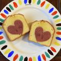 ジロゴン's cooksnap of when they made 切っても切ってもハート♡なパウンドケーキ.