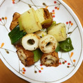 ♡まーちゃん♬'s cooksnap of when they made ちくわとねぎの塩炒め（お弁当に）.