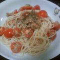 サトモユリア's cooksnap of when they made 簡単・トマトの冷製パスタ.