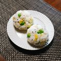 もふもふクロさん's cooksnap of when they made 枝豆と沢庵のおにぎり.