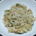 花時計咲いた's cooksnap of when they made １人分朝昼♪ちりめんじゃこでパラパラ炒飯.