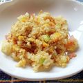 花時計咲いた's cooksnap of when they made ネギとしらすのチャーハン◎.
