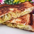 ゆるмαмα's cooksnap of when they made 缶詰で！照り焼きチキンマヨ♡ホットサンド.