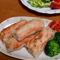 yumelon88's cooksnap of when they made 生春巻きの皮で棒餃子♪.