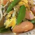 ヨッチこ's cooksnap of when they made スナップえんどうとベーコンのにんにく炒め.