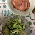 くうandホームズ's cooksnap of when they made 焼豚とキャベツ、胡瓜の千切り.