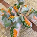 moripu's cooksnap of when they made 野菜もとれる！えびの生春巻き.