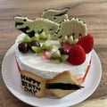 Rin08☆'s cooksnap of when they made 誕生日スペシャル恐竜ケーキ.