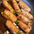 mimiccoo's cooksnap of when they made タレが美味しい　菜の花の豚肉巻き.