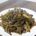 楓の庭's cooksnap of when they made つわぶきと豚肉のキンピラ（ごま油風味）.