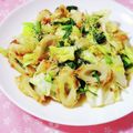 ふうはっちゃん's cooksnap of when they made めんつゆだけでキャベツと竹輪の野菜炒め.