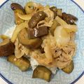 まん！'s cooksnap of when they made 豚バラ＆茄子＆新玉葱の甘辛丼.