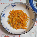 mmameco's cooksnap of when they made 人参とじゃこの炒め物.