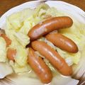 vabochan's cooksnap of when they made 簡単！シャウエッセンとキャベツの白だし煮.