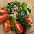 ちぃ‐こ★'s cooksnap of when they made にんにく香る★ベーコンとほうれん草サラダ.