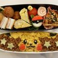 はるこみママ's cooksnap of when they made キャラ弁　ポケモンピカチュウそぼろ弁当.