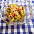 ﾁｲﾁｬﾝﾏﾏ's cooksnap of when they made 激細アスパラの卵とじ.