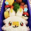 sdz310's cooksnap of when they made 簡単☆モンスターボール♪ポケモンキャラ弁.