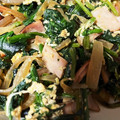 no1642's cooksnap of when they made 簡単に♪ほうれん草とハムマヨネーズ炒め♡.