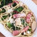しゃくまま's cooksnap of when they made フライパン１つ☆菜の花とベーコンのパスタ.