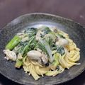 Nilmini's cooksnap of when they made ぷりぷり牡蠣の豆乳クリームパスタ.
