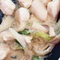 あたむ❤189's cooksnap of when they made 鶏肉と青梗菜の味噌ミルク煮.