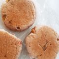 nyapple's cooksnap of when they made くるみとクリームチーズの平焼きパン♪.