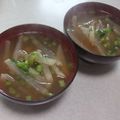 きらり流れ星's cooksnap of when they made 千切り大根のお味噌汁.