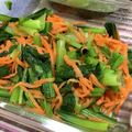 blue_apron's cooksnap of when they made 小松菜とにんじんのナムル.