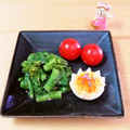Newチヨコっと♪'s cooksnap of when they made まるごと○菜の花のゴマ和え.
