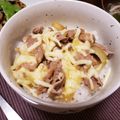 knkmym's cooksnap of when they made チーズ豚丼.