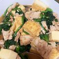 しきょ★ビギナー's cooksnap of when they made ほうれん草と厚揚げと豚肉のうま煮.