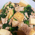 しきょ★ビギナー's cooksnap of when they made ほうれん草と厚揚げと豚肉のうま煮.