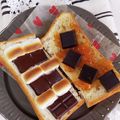 4児男子母さんの台所's cooksnap of when they made マシュマロとチョコのトロトロトースト.