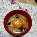 クックI7I5L1☆'s cooksnap of when they made カボチャのおから団子でほっこり味噌汁.