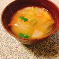 yesmama's cooksnap of when they made 食べる　味噌汁.