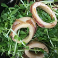 葉月優希's cooksnap of when they made イカと豆苗の中華炒め.
