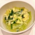 悠LOVE航's cooksnap of when they made ふわ卵とニラ・キャベツのスープ.