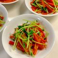 CHISA☆ごはん♪'s cooksnap of when they made お弁当にも♪＊豆苗と人参のしりしり＊.