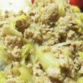 ななみん ママ★★'s cooksnap of when they made 速攻・簡単♪白菜と鶏ミンチのオイマヨ炒め.