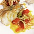 ０１４＊８３１'s cooksnap of when they made 志麻さんの鯛のデュグレレ風　鱈で代用.