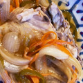 料理わ苦手's cooksnap of when they made 野菜もたっぷり、鯖の焼き浸し（南蛮漬け）.