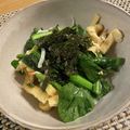 素人ごはん's cooksnap of when they made レンジで！小松菜、カニカマ、油揚げの副菜.