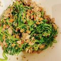miiiiitomo's cooksnap of when they made 豆苗のサバ缶納豆サラダ.