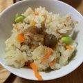 ぽっぽ5's cooksnap of when they made 残り物焼き鳥の炊き込みご飯.