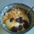 グリーン★彡's cooksnap of when they made 便秘解消　レーズンときな粉のヨーグルト.