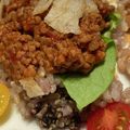 クック2DCB1D☆'s cooksnap of when they made レンジで！野菜ジュースの絶品タコライス.