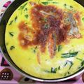 マダムカフェ♡'s cooksnap of when they made パイ生地いらず！鮭とほうれん草のキッシュ.