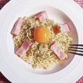 kodomoのおやつ's cooksnap of when they made かまたまサッポロ一番　塩ベーコンクリーム.