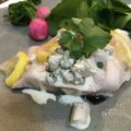 saki1010's cooksnap of when they made 塩レモン☆サーモンのワイン蒸し生姜マヨで.